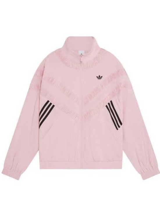 Adidas x Asos Jackets & Blazers - Adidas Originals x ASOS Track Jacket With Appliqué in Pink Nylon Mix – Medium